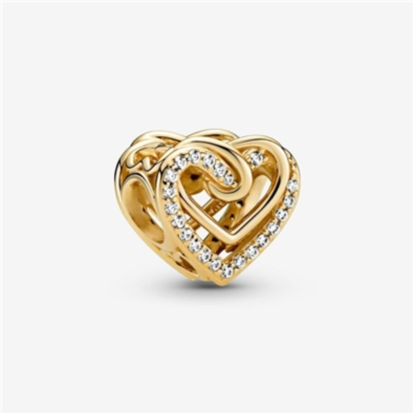 SPARKLING ENTWINED HEARTS CHARM