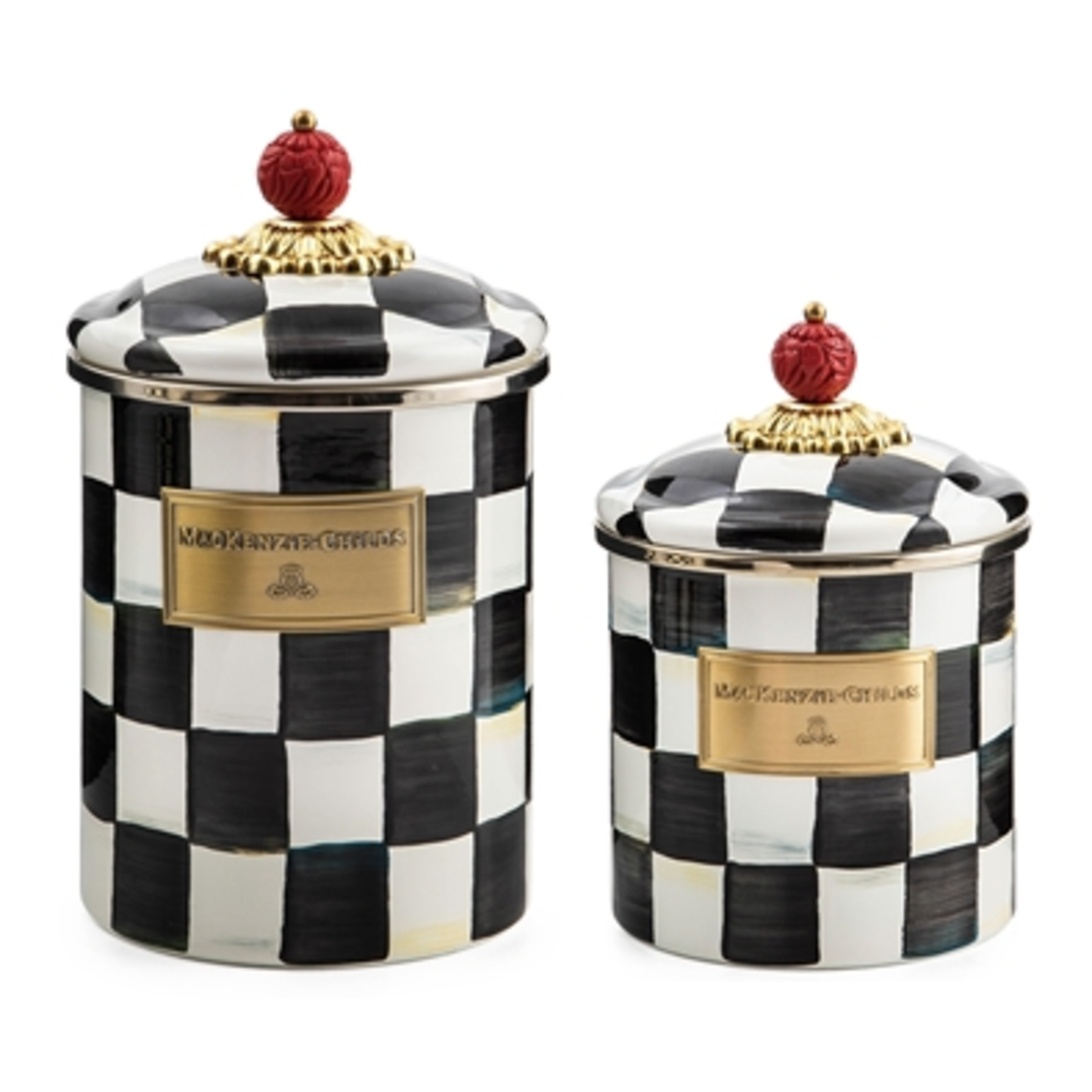 COURTLY CHECK MEDIUM & SMALL CANISTER, COURTLY CHECK