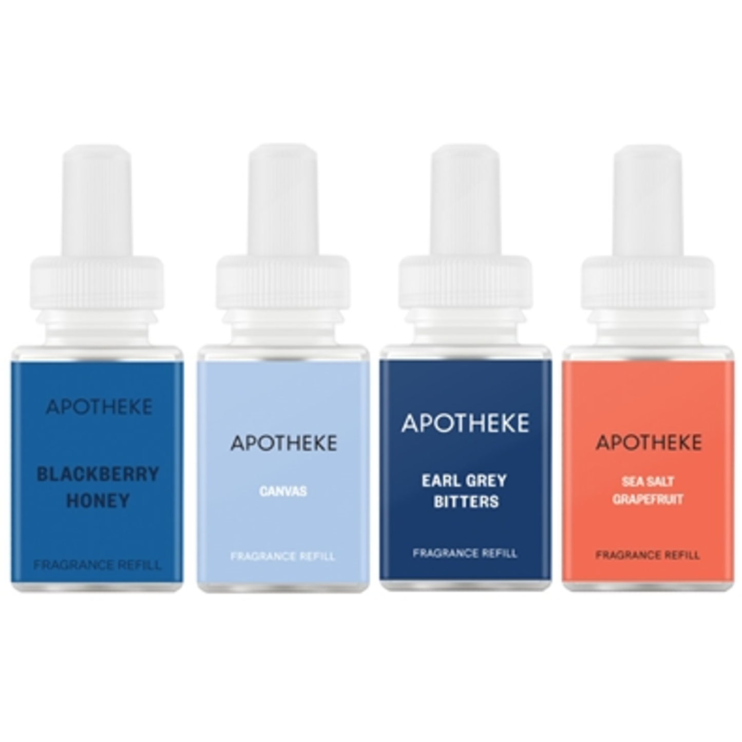 APOTHEKE FRAGRANCE REFILL SET, WHITE, 4 PIECES