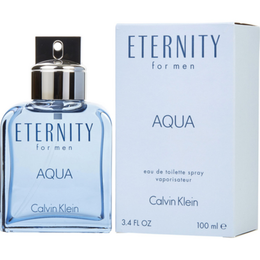 CALVIN KLEIN ETERNITY AQUA FOR MEN EAU DE TOILETTE - 3.4 FL OZ