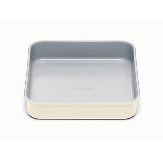 NONSTICK CERAMIC SQUARE PAN CREAM