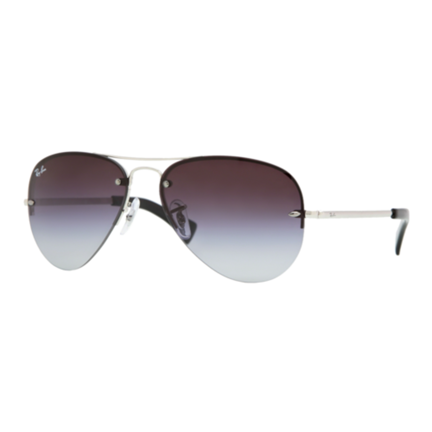 RAY-BAN SEMI-RIMLESS AVIATOR SUNGLASSES
