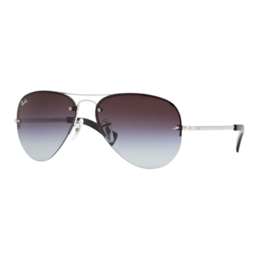 RAY-BAN SEMI-RIMLESS AVIATOR SUNGLASSES