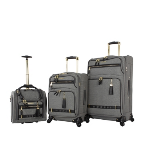 PEEK A BOO EXPANDABLE SPINNER SET, GREY, 3 PIECES