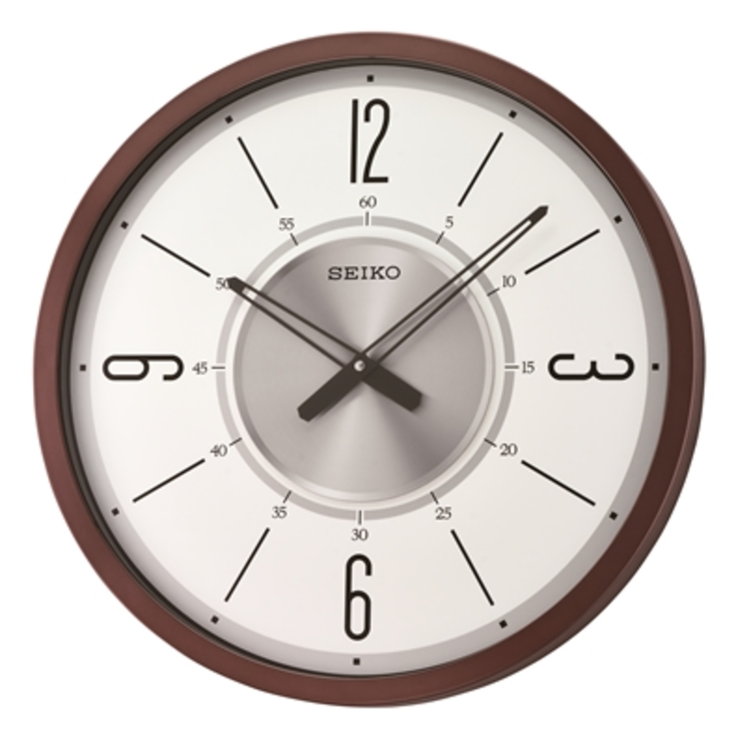 ABBOTT WALL CLOCK, METALLIC BROWN, 20"