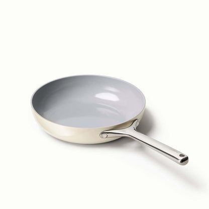 10.5" NONSTICK CERAMIC FRY PAN CREAM