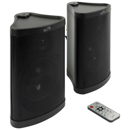 SET OF 2 PATIO+ INDOOR/OUTDOOR WATER RESISTANT SPEAKERS