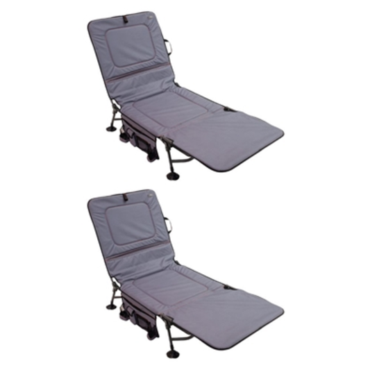 5-POSITION LUXURY CAMP BED MULTIPACK, BLACK, 2 PACK