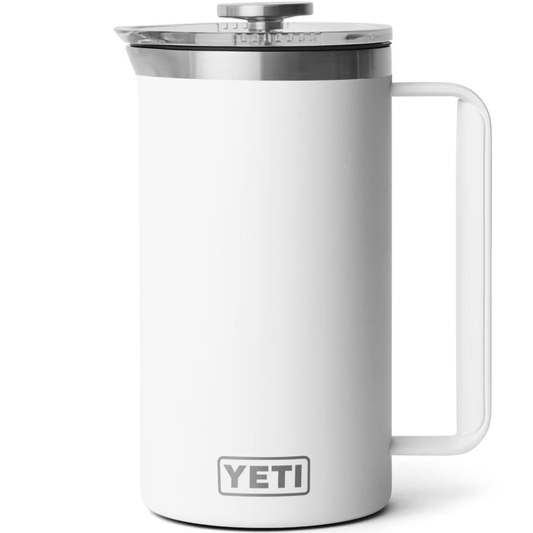 YETI RAMBLER 34 OZ. FRENCH PRESS W/TWIST TO LOCK FRENCH PRESS LID - WHITE