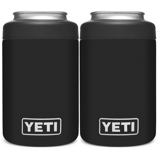 YETI RAMBLER 12 OZ. COLSTER CAN INSULATOR - BLACK (2-PACK)