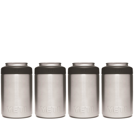 YETI RAMBLER 12 OZ. COLSTER CAN INSULATOR - STAINLESS STEEL (4-PACK)