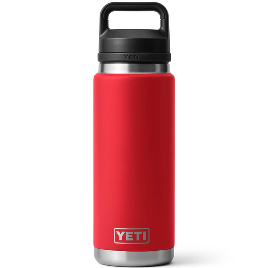 YETI RAMBLER 26 OZ. BOTTLE W/CHUG CAP - RESCUE RED