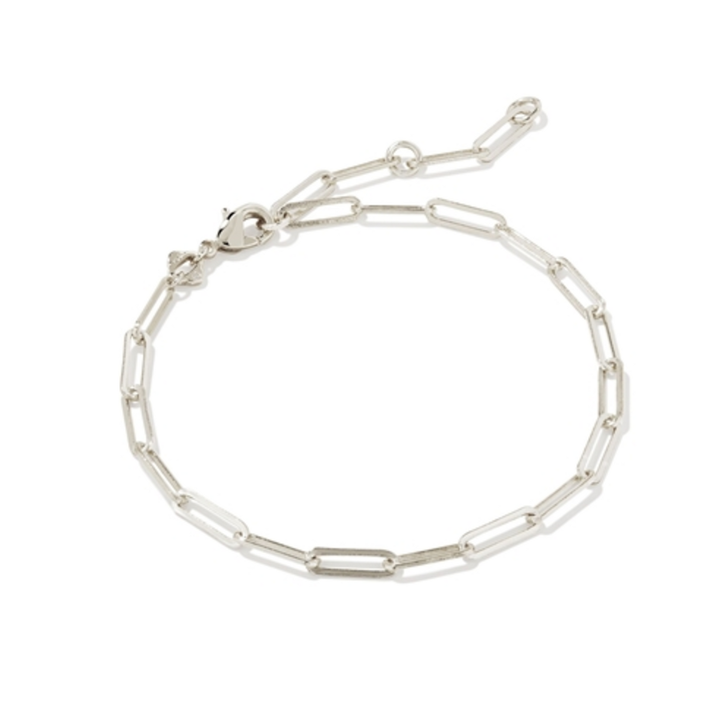 COURTNEY PAPERCLIP BRACELET, SILVER