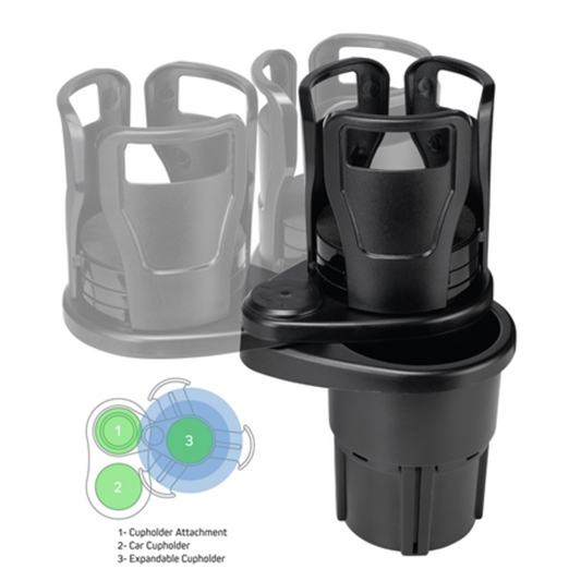 MULTIFUNCTIONAL CAR CUP ORGANIZER, BLACK