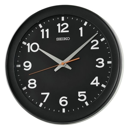 CARTER WALL CLOCK, BLACK