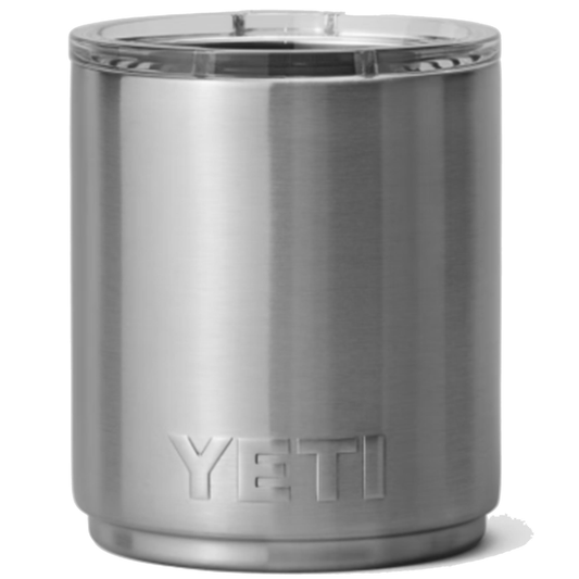 YETI RAMBLER 10 OZ. STACKABLE LOWBALL WITH MAGSLIDER LID - STAINLESS STEEL