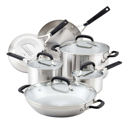 10PC STAINLESS STEEL COOKWARE SET