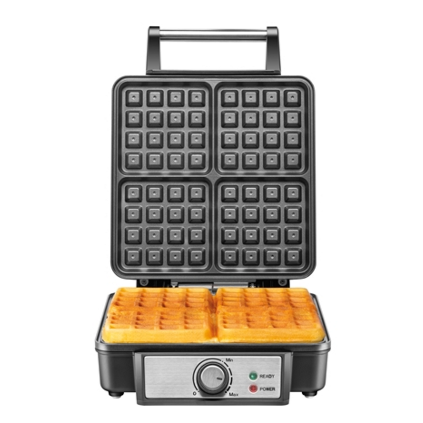 WAFFLE MAKER, BLACK, 4 SLICE