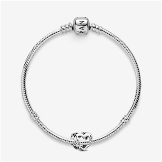 HEART INFINITY BRACELET, 7.1"