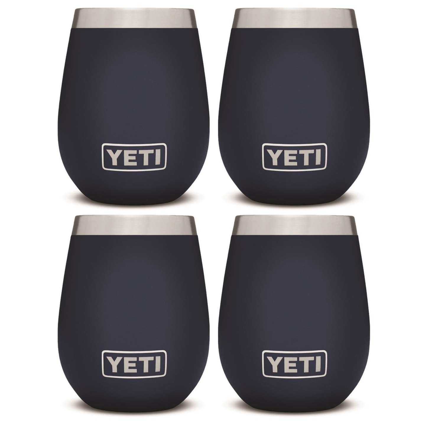 YETI RAMBLER 10 OZ. WINE TUMBLER - NAVY (4-PACK)