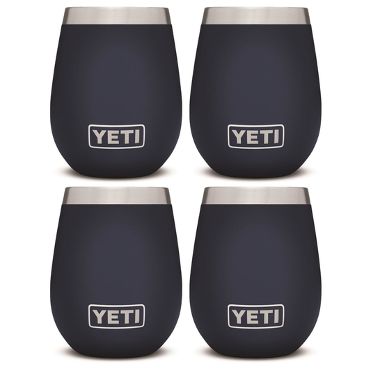 YETI RAMBLER 10 OZ. WINE TUMBLER - NAVY (4-PACK)