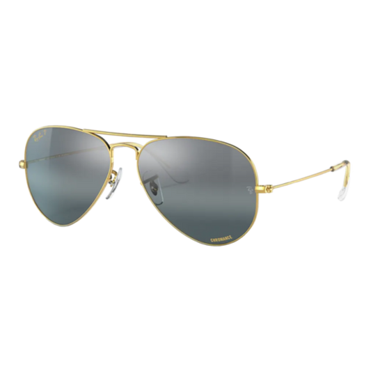 RAY-BAN POLARIZED AVIATOR CHROMANCE SUNGLASSES
