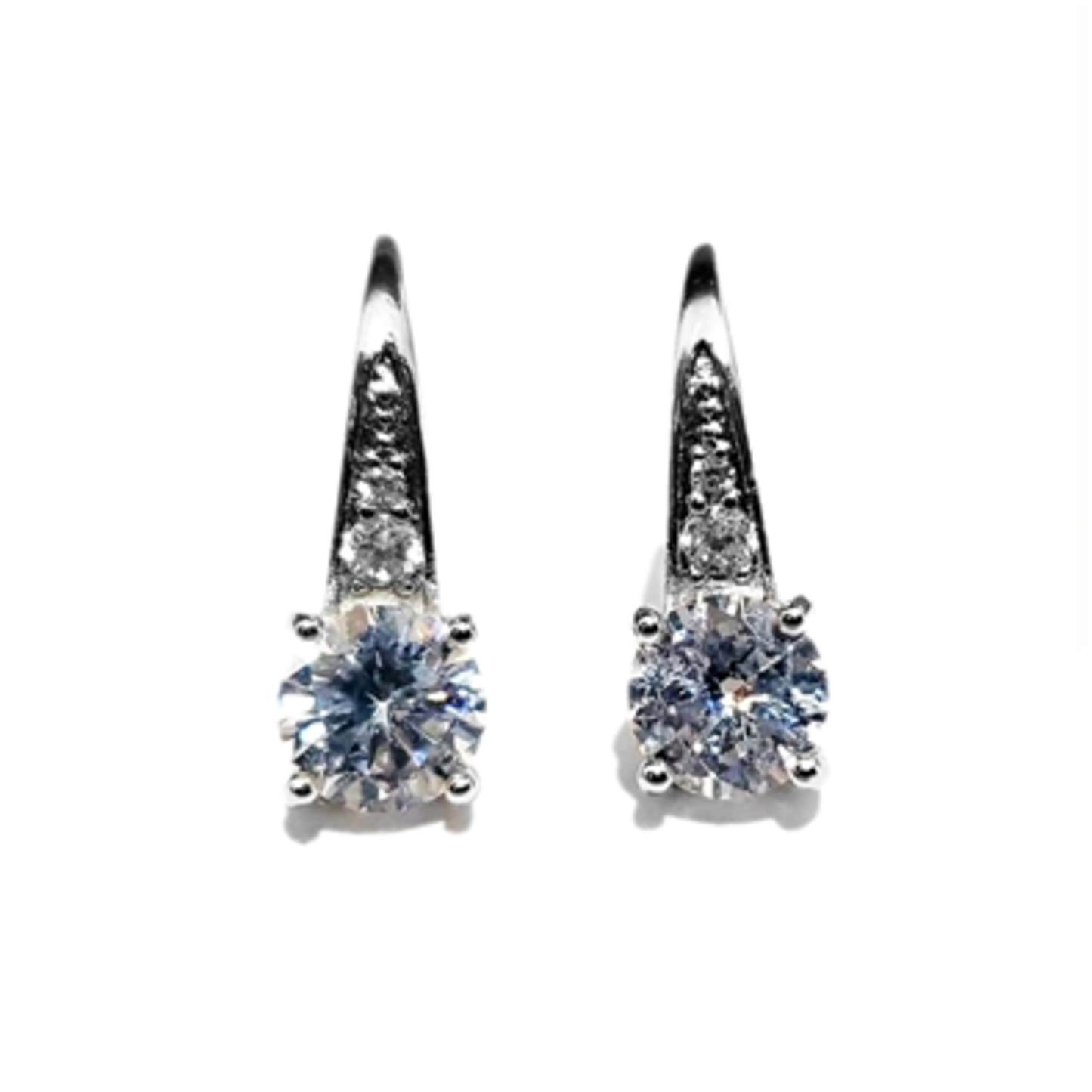 3.0 CTTW CZ PAVE LEVER BACK EARRINGS