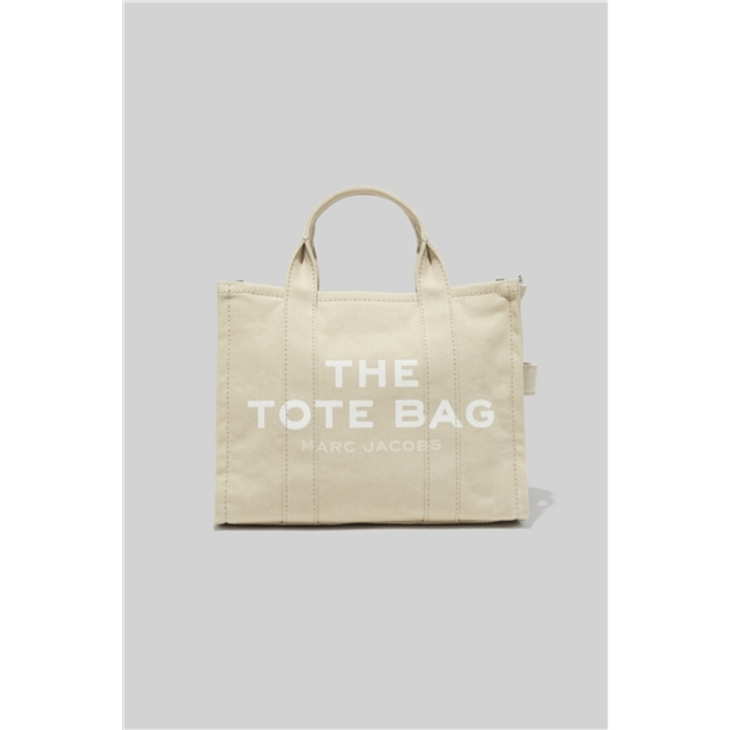 MEDIUM TRAVELER TOTE, BEIGE, 12"X 6"