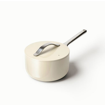 1.75QT NONSTICK CERAMIC SAUCEPAN CREAM