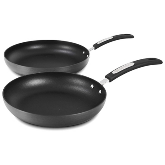 FRY PAN SET, BLACK, 2 PIECES