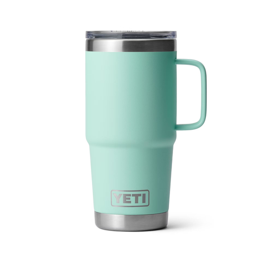 YETI RAMBLER 20 OZ. TRAVEL MUG W/STRONGHOLD LID - SEAFOAM