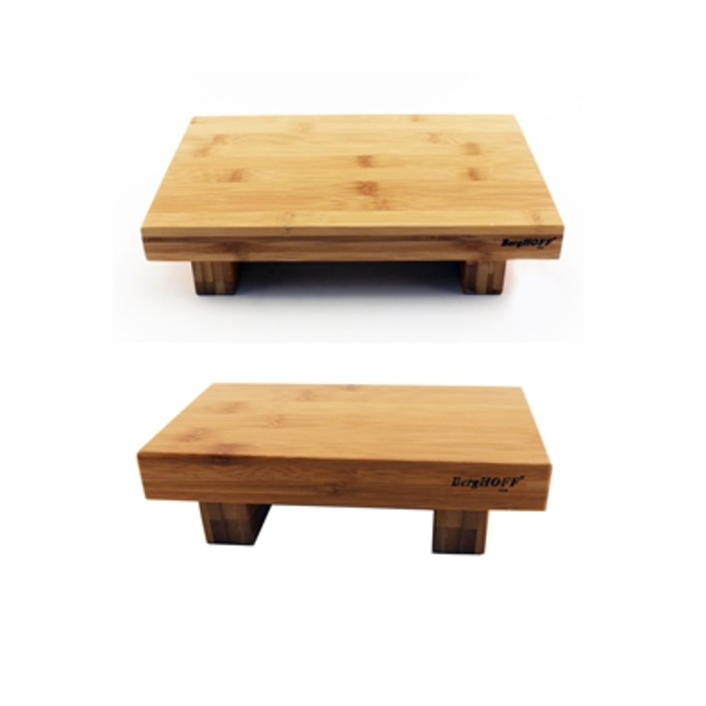 BAMBOO 2PC SUSHI TRAY SET: 8" TRAY  AND  AND, NATURAL