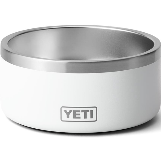YETI BOOMER 4 DOG BOWL - WHITE