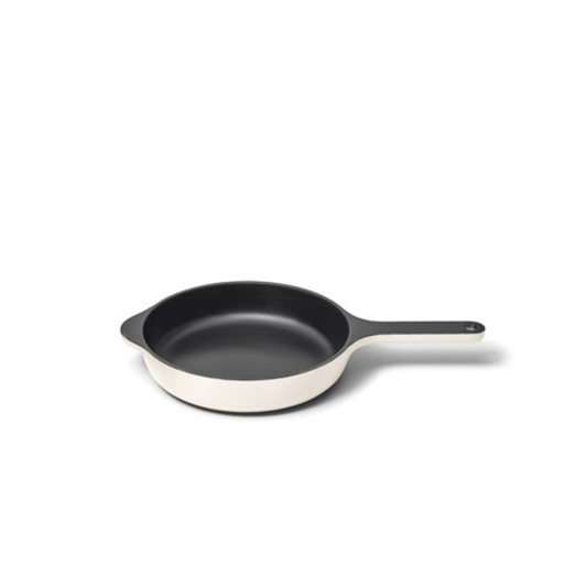 8" ENAMELED CAST IRON MINI SKILLET CREAM