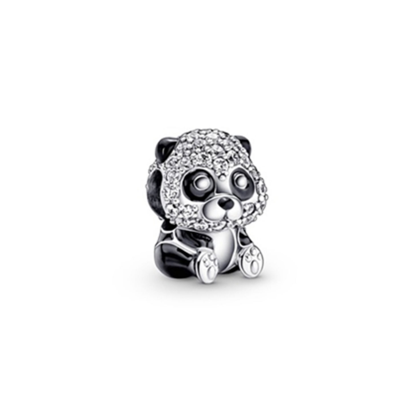 SPARKLING CUTE PANDA CHARM, BLACK