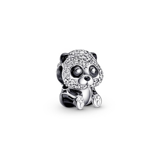 SPARKLING CUTE PANDA CHARM, BLACK