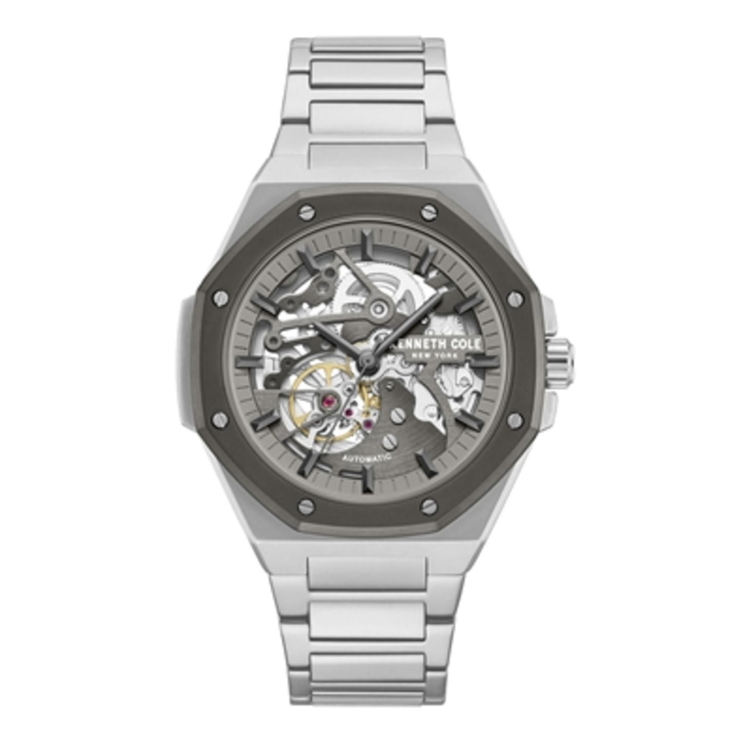 MEN'S AUTOMATIC MVT WATCH, SILVER, STANDARD