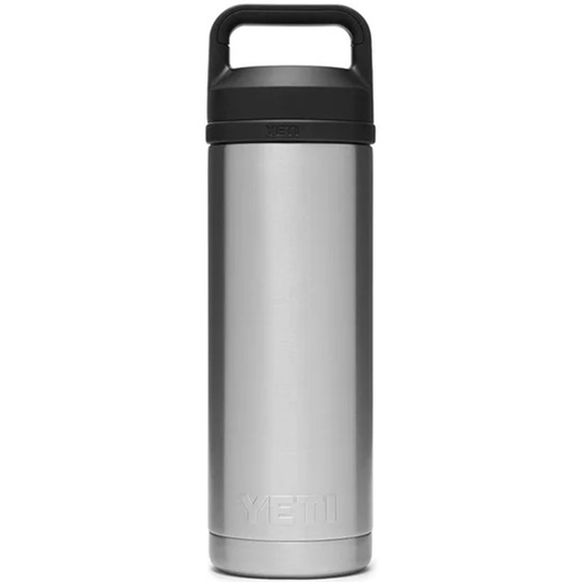 YETI RAMBLER 18 OZ. BOTTLE W/CHUG CAP - STAINLESS STEEL