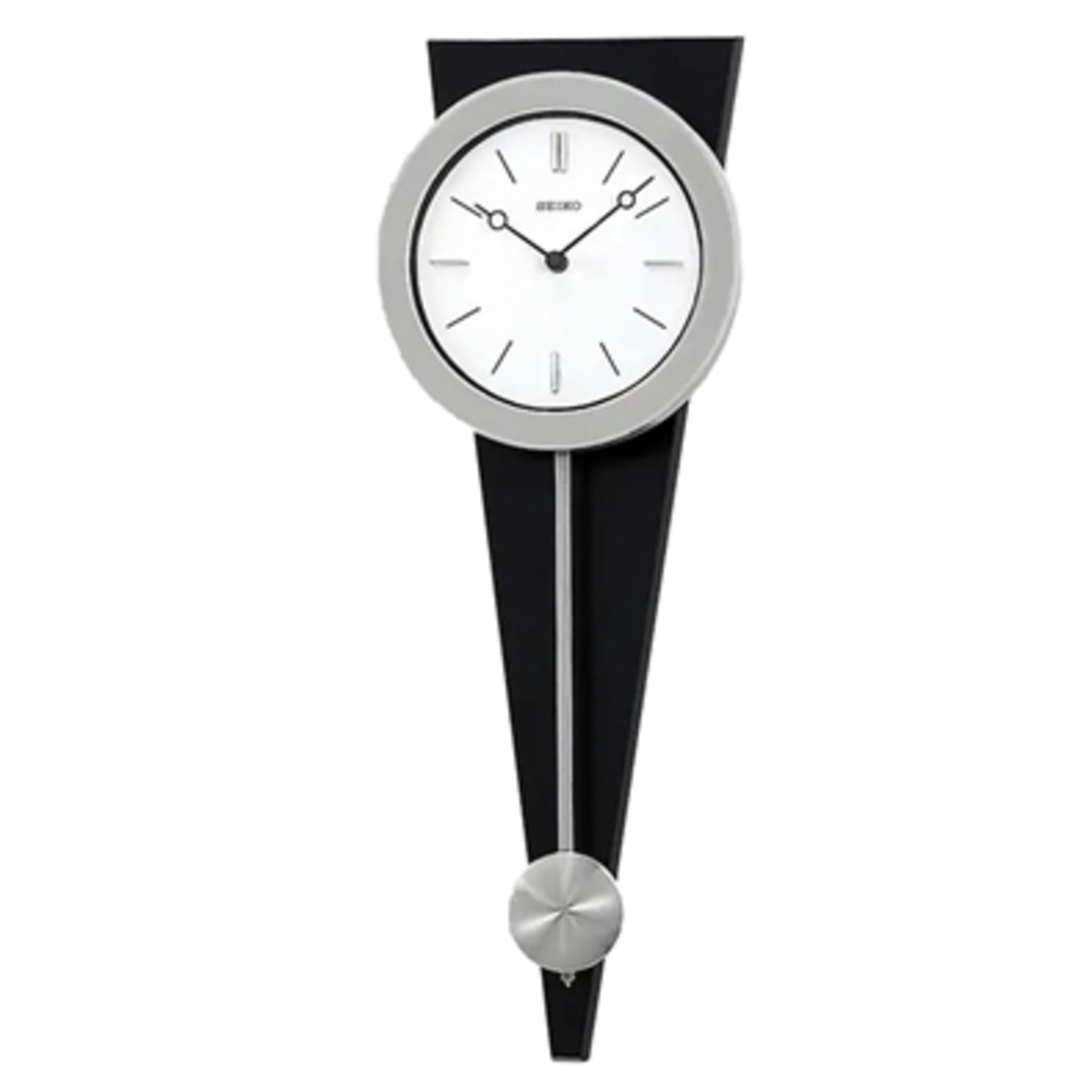 ZING MODERN ART CLOCK W PENDULUM, GRAY