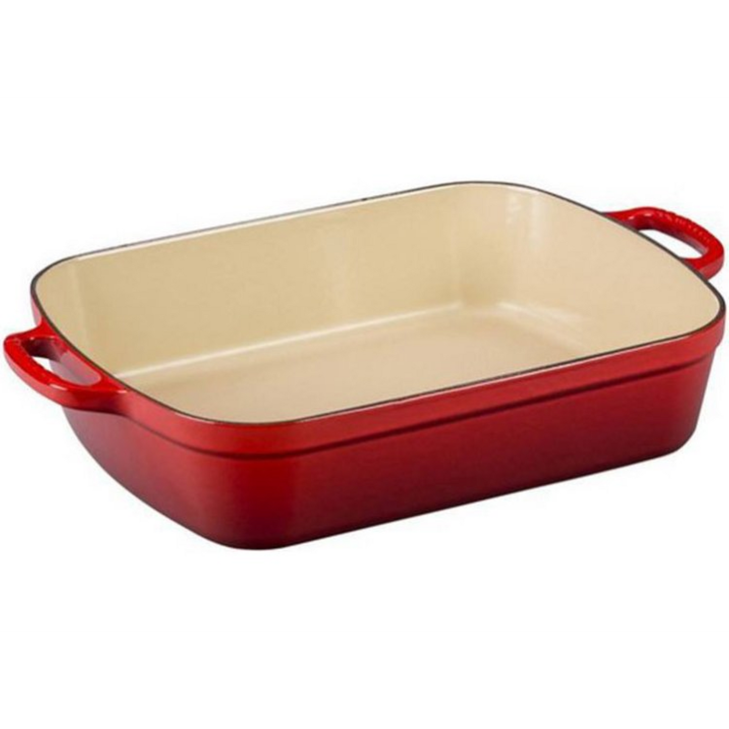 LE CREUSET SIGNATURE RECTANGULAR ROASTER - CERISE
