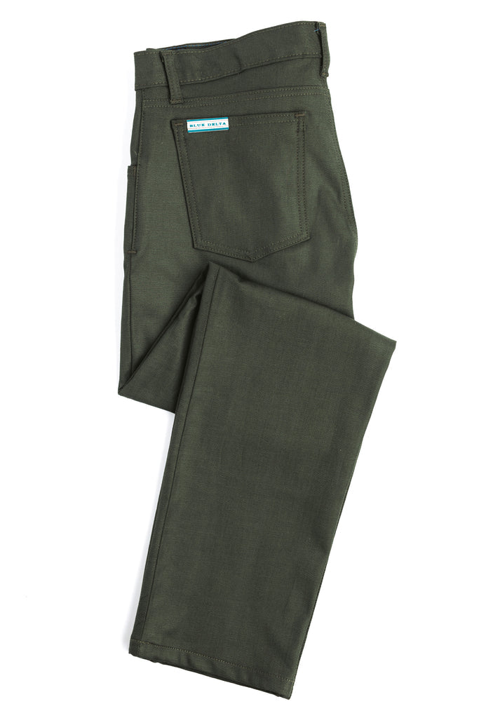 CUSTOM TAILORED BLUE DELTA JEANS/CHINOS